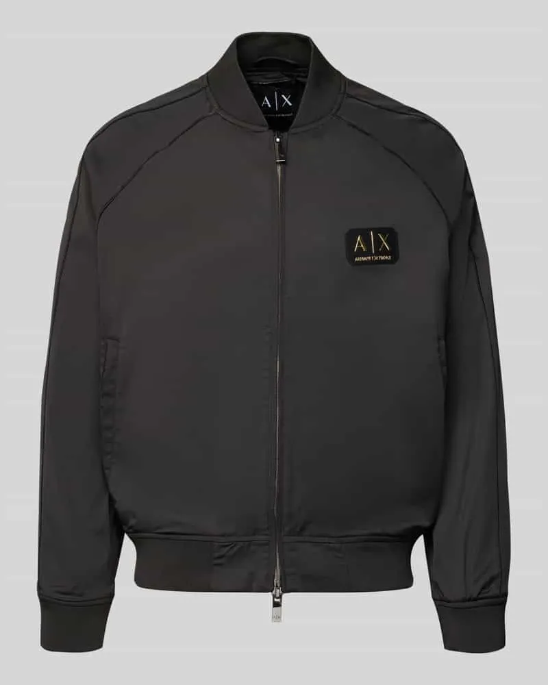 Armani Exchange Bomberjacke mit Reißverschluss Black