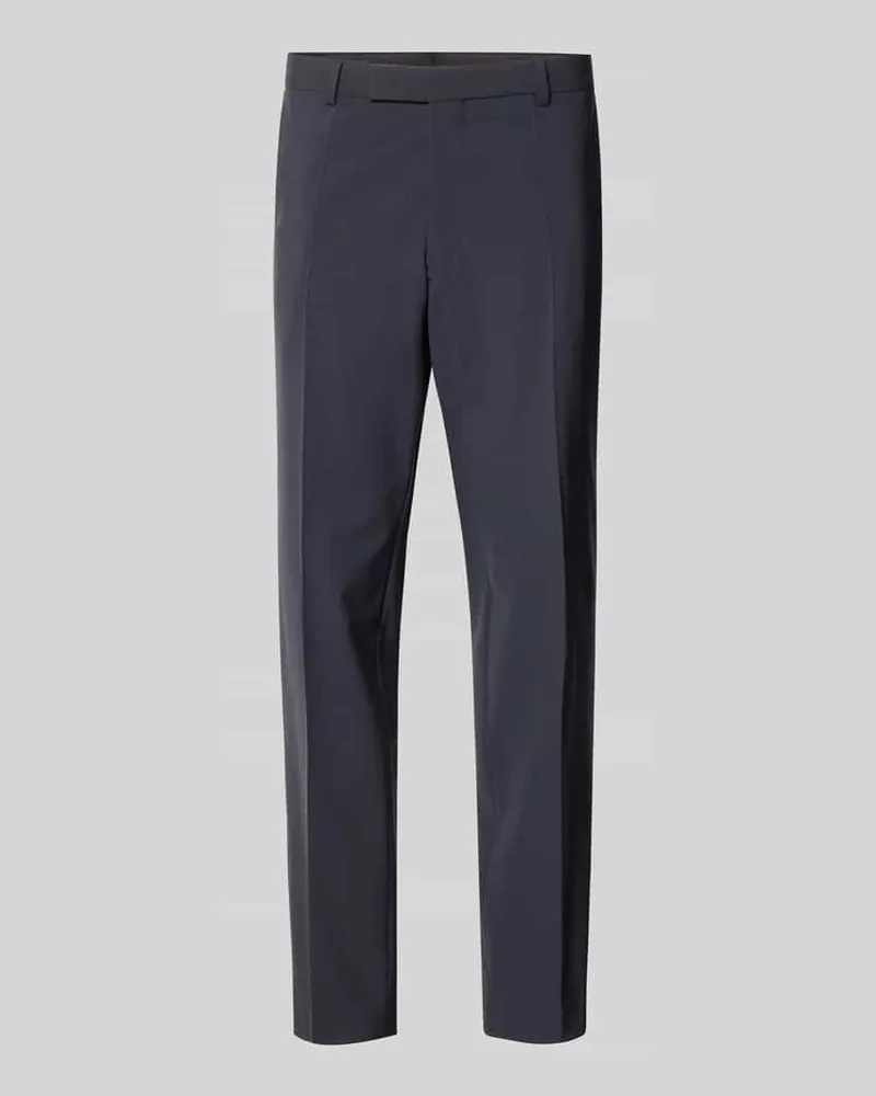 HUGO BOSS Regular Fit Anzughose aus Schurwoll-Mix Modell 'H-LEON-MM-C-NF Blau