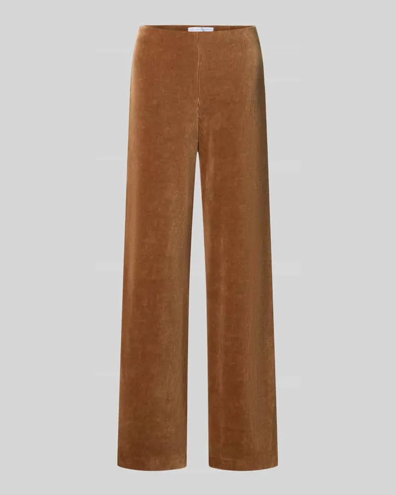 RAFFAELLO ROSSI  Regular Fit Cordhose aus Baumwoll-Mix Modell 'ELAINE Camel