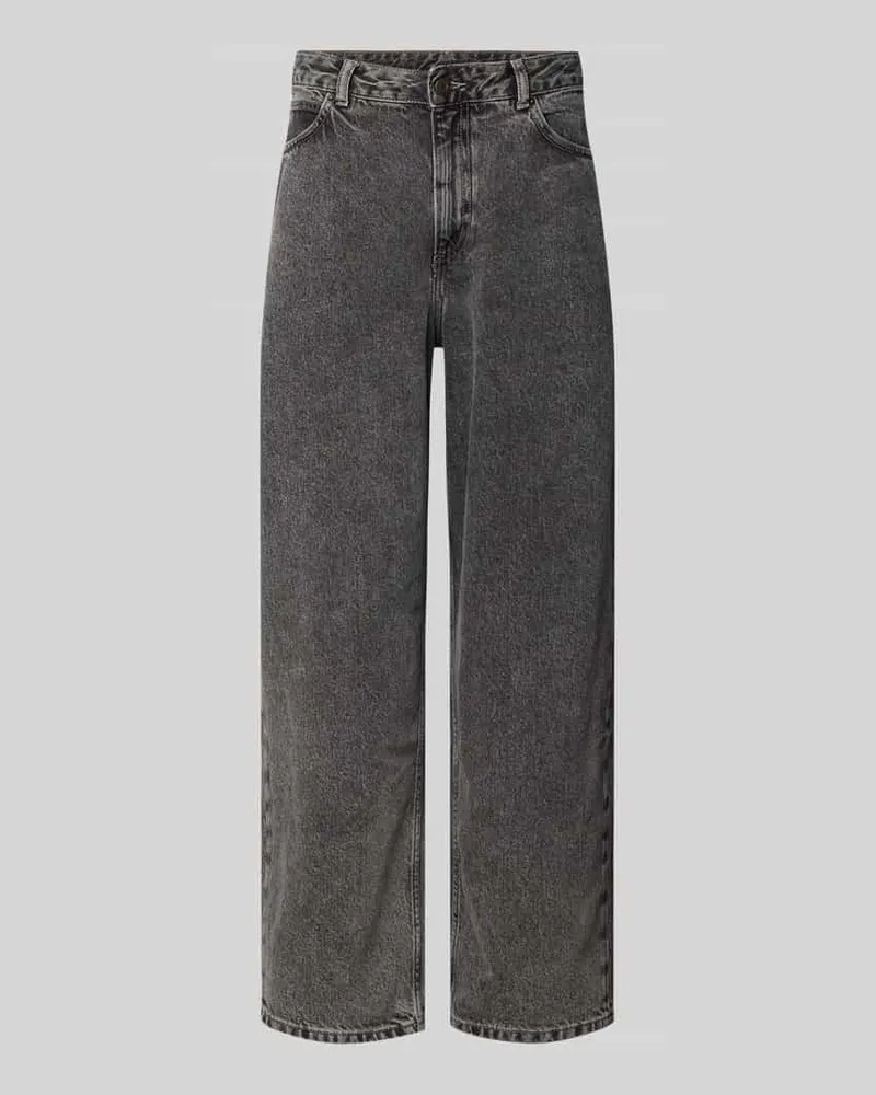 American Vintage Relaxed Fit Jeans mit 5-Pocket-Design Modell 'YOPDAY Hellgrau