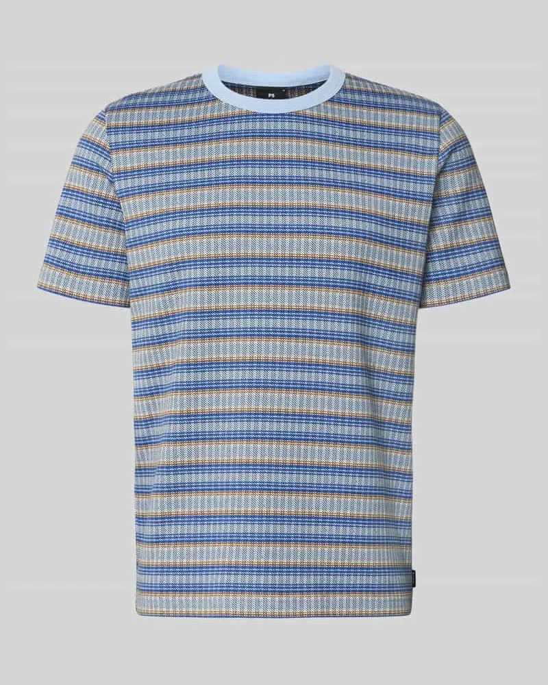 Paul Smith Regular Fit T-Shirt aus reiner Baumwolle Bleu