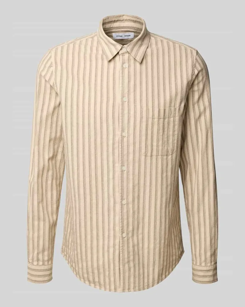 Samsøe & Samsøe Freizeithemd mit Knopfleiste Modell 'SALIAM Beige