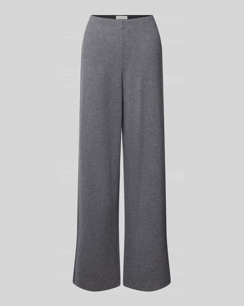 Marc O'Polo Weite Hose aus Baumwoll-Mix Dunkelgrau