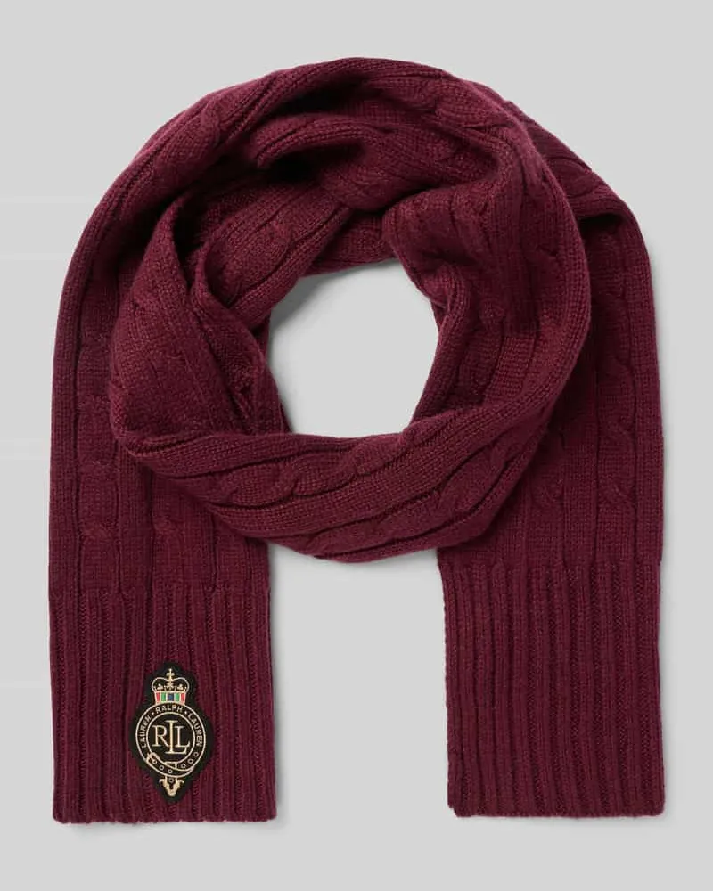 Ralph Lauren Schal mit Label-Detail Bordeaux