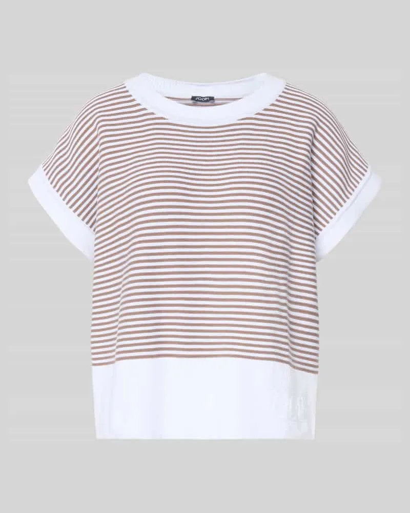 JOOP! T-Shirt aus reiner Baumwolle in Strick-Optik Modell 'Kipe Hazel