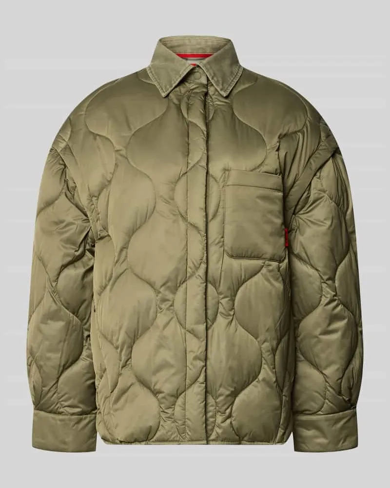 MAX&Co. Steppjacke mit Umlegekragen Modell 'MCOGIUGNIO Khaki