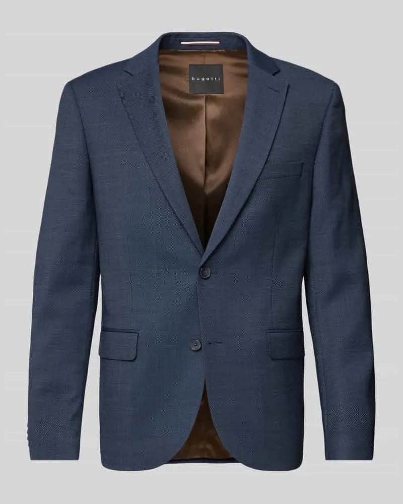 Bugatti 2-Knopf-Sakko mit Reverskragen Blau