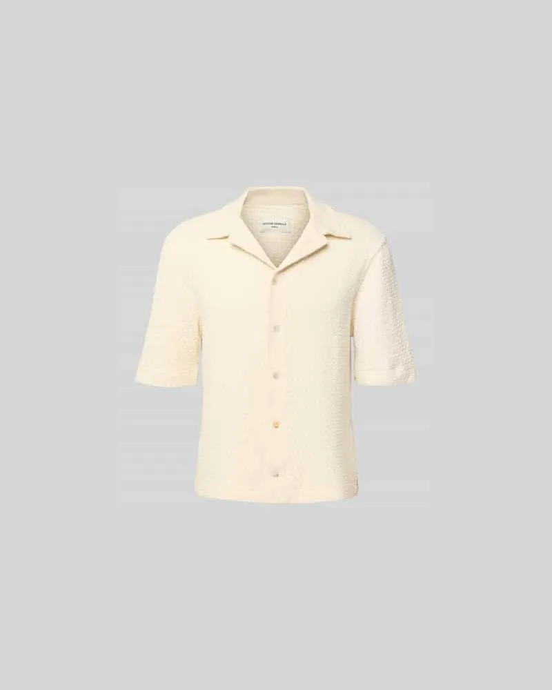 Officine Generale Freizeithemd mit Knopfleiste Offwhite
