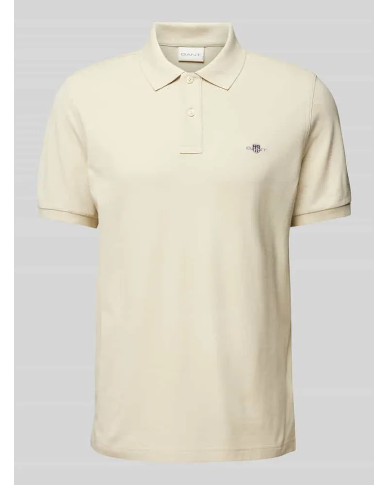 Gant Regular Fit Poloshirt mit Label-Stitching Modell 'SHIELD Sand