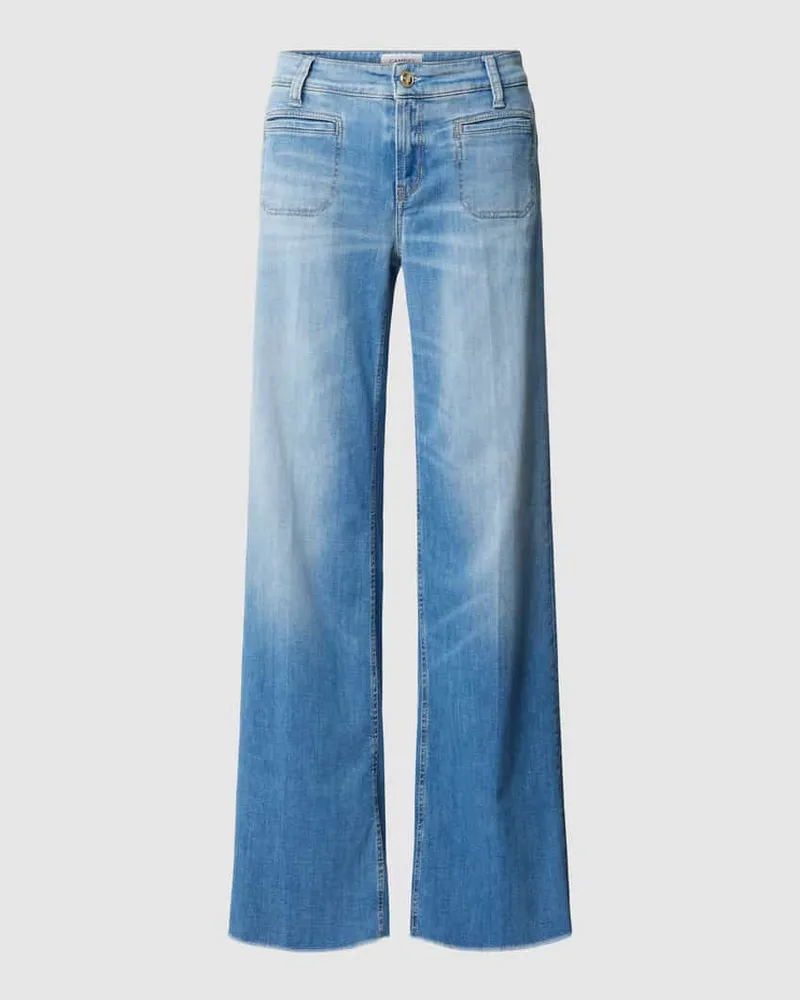 Cambio Flared Jeans mit offenem Saum Modell 'TESS Blau