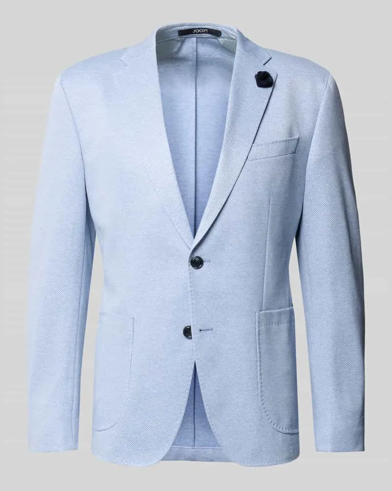 JOOP! Sakko mit floraler Applikation Modell 'Hoverest Hellblau