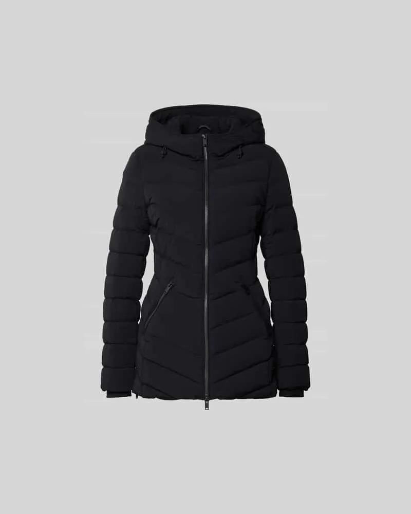 Moose Knuckles Daunenjacke mit Kapuze Black