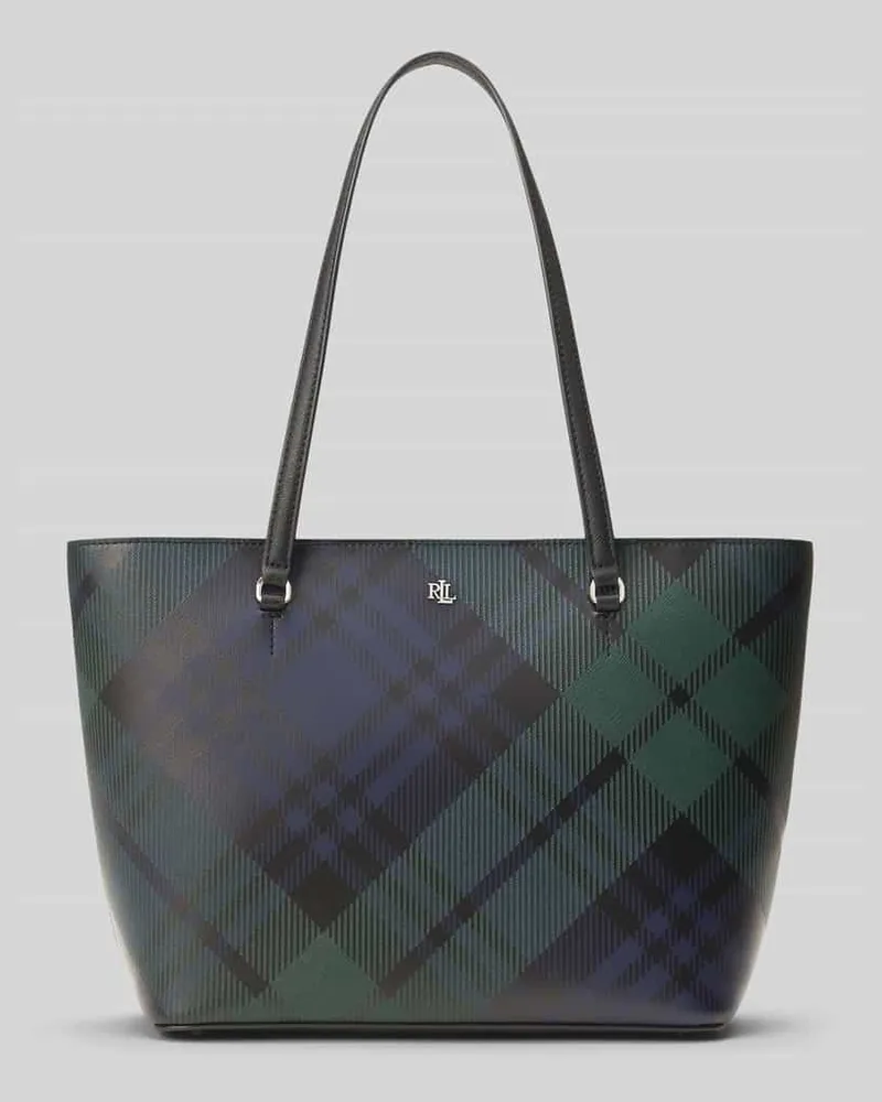 Ralph Lauren Shopper aus Kalbnappa mit Logo-Detail Black