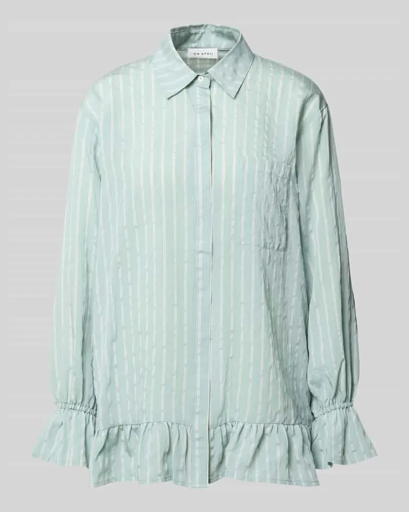 OH APRIL Bluse aus Viskose-Mix mit Brusttasche Modell 'Selina Mint