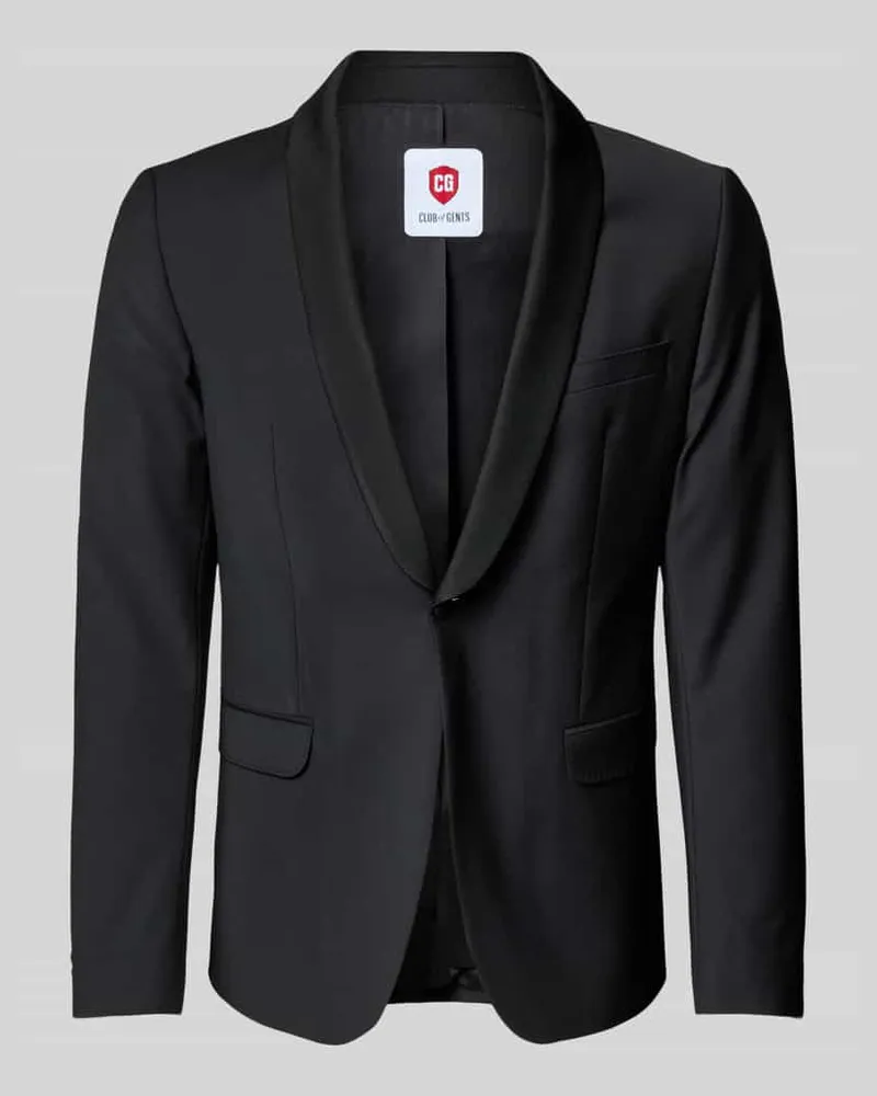 CG Regular Fit Sakko mit Schalkragen Modell 'Pharrel Black