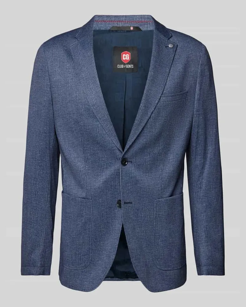 CG Regular Fit 2-Knopf-Sakko mit Reverskragen Modell 'CUBA Blau