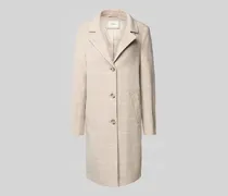 Regular Fit Wollmantel mit Karomuster