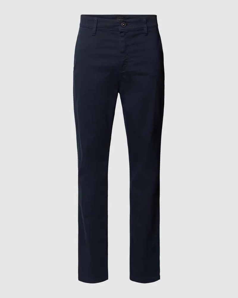 HUGO BOSS Tapered Fit Chino mit französischen Eingrifftaschen Marine