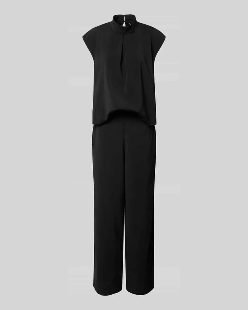 mbyM Jumpsuit mit Stehkragen Modell 'Maaja Black