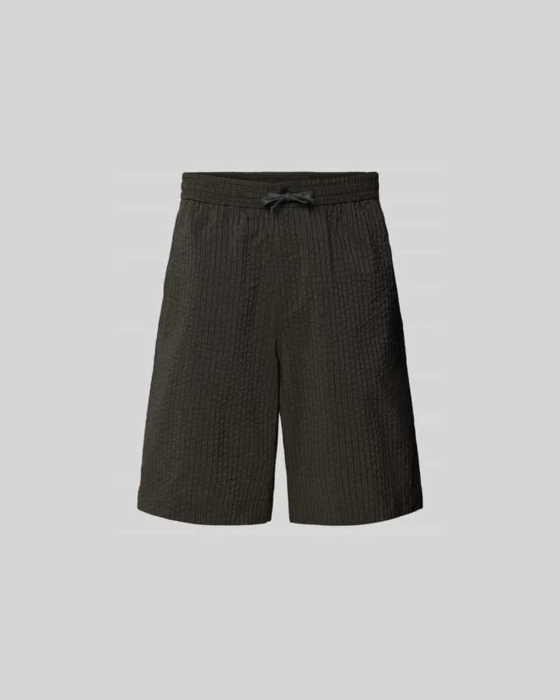 Kitsuné Shorts mit Tunnelzug Dunkelgruen