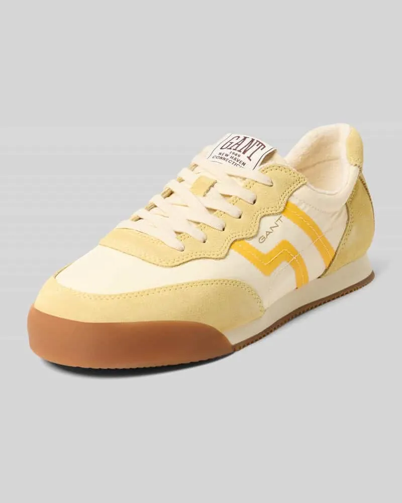 Gant Sneaker mit Label-Details Modell 'Beylana Gelb