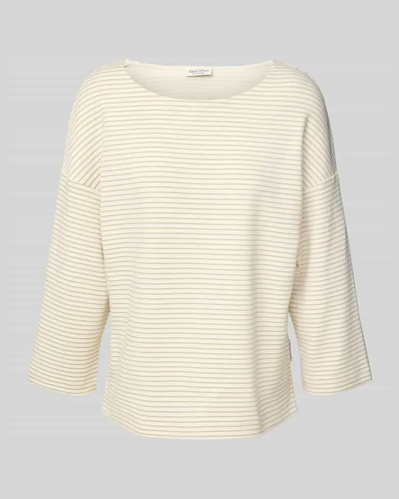 Marc O'Polo Relaxed Fit Sweatshirt mit Allover-Muster Lind