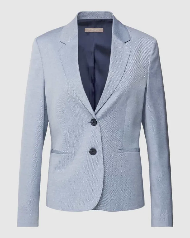 Christian Berg Blazer mit Strukturmuster Hellblau