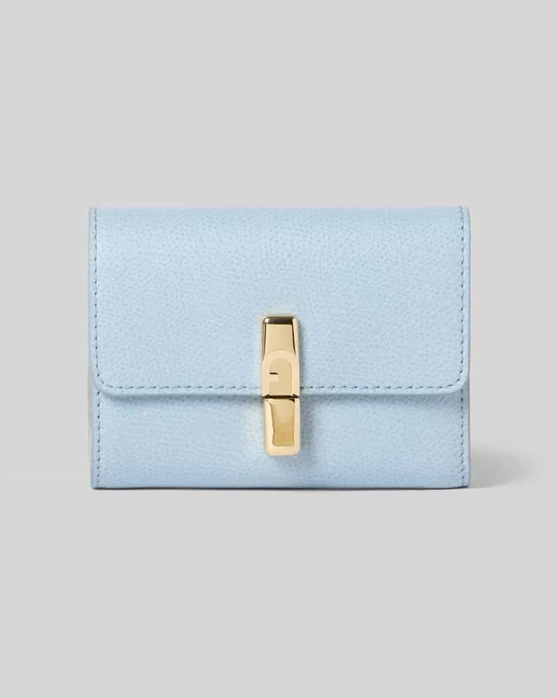 Furla Portemonnaie aus Leder Modell 'IRIDE Hellblau