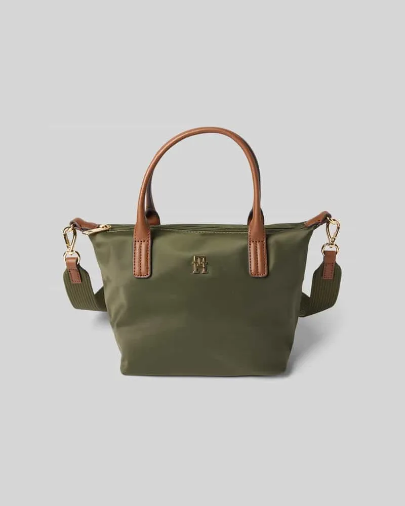 Tommy Hilfiger Umhängetasche mit echtem Leder-Besatz Modell 'POPETTE Lind