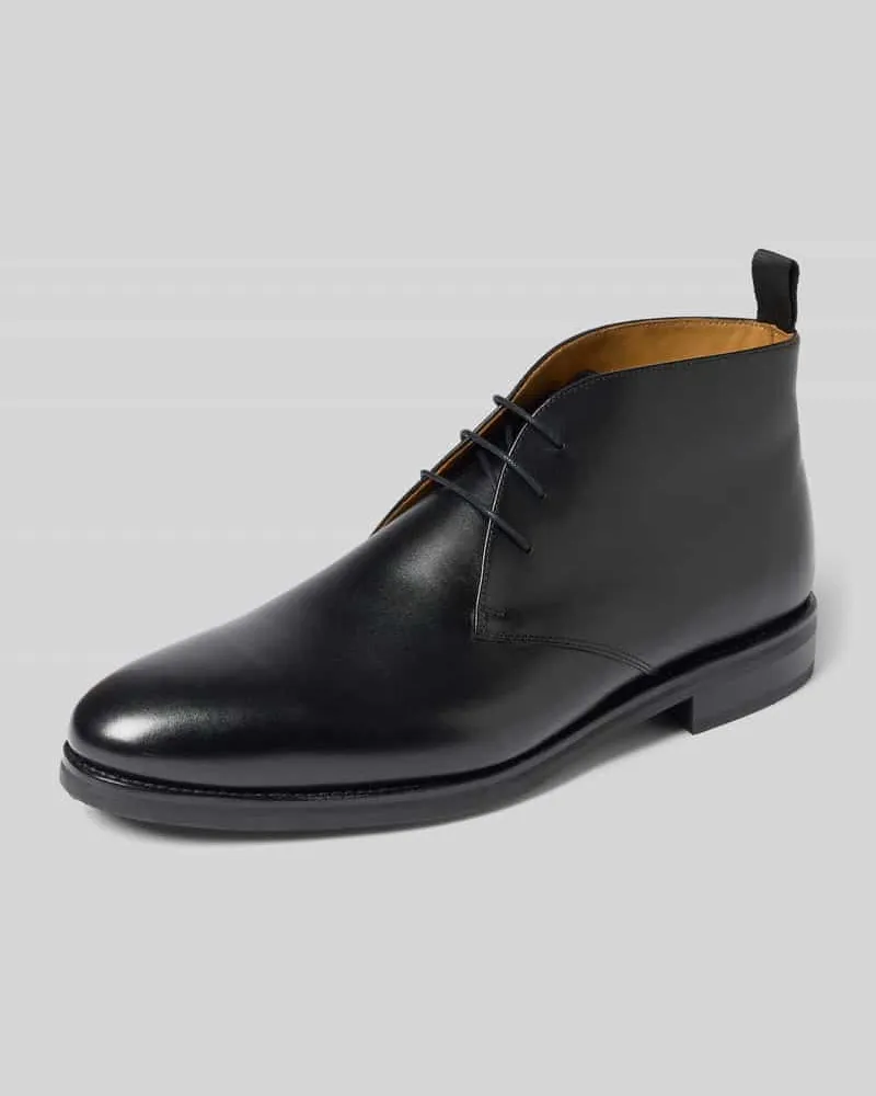 Henry Stevens Halbschuhe mit Schnürverschluss Modell 'Marshall Black