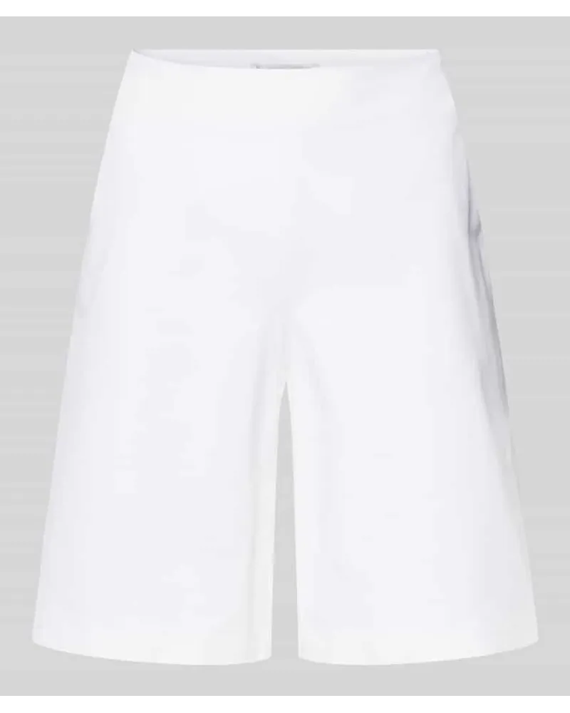 RAFFAELLO ROSSI  Shorts in unifarbenem Design Modell 'Iska Weiss