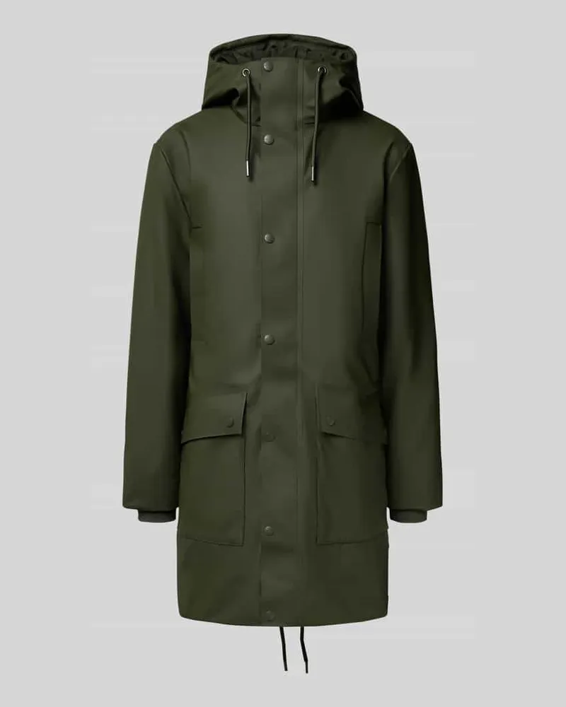 RAINS Funktionsjacke mit Kapuze Oliv
