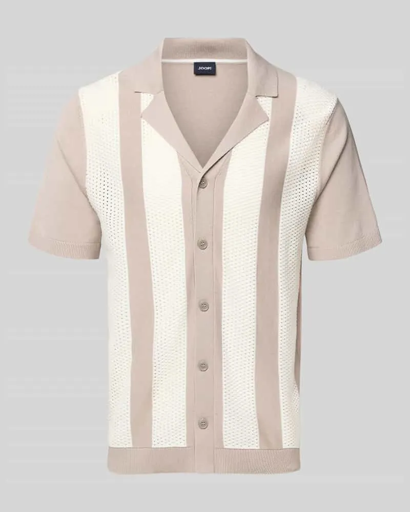 JOOP! Regular Fit Freizeithemd mit Kentkragen Modell 'Galvo Beige