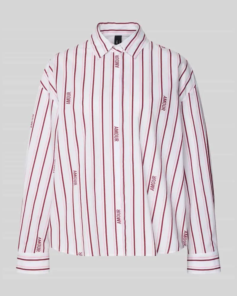 Marc Cain Hemdbluse mit verdeckter Knopfleiste Weiss