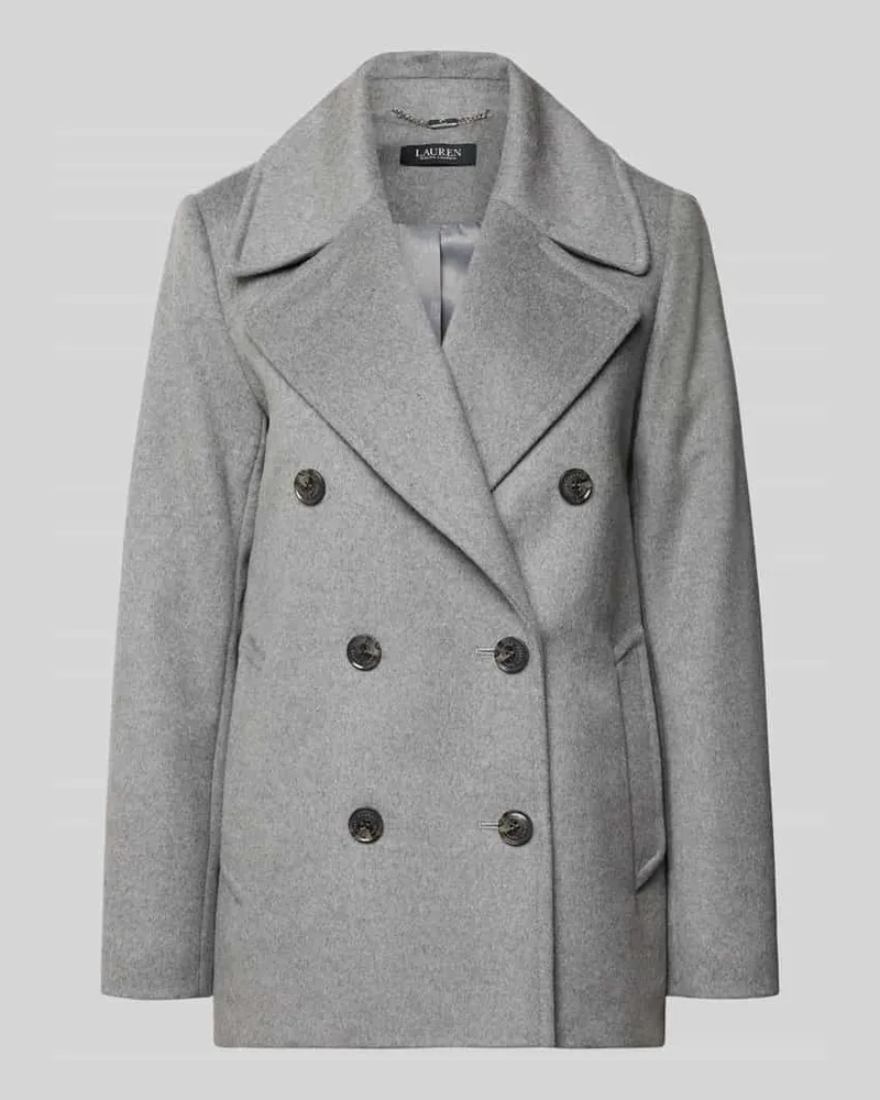 Ralph Lauren Regular Fit Jacke aus Woll-Mix mit Kaschmir-Anteil Mittelgrau