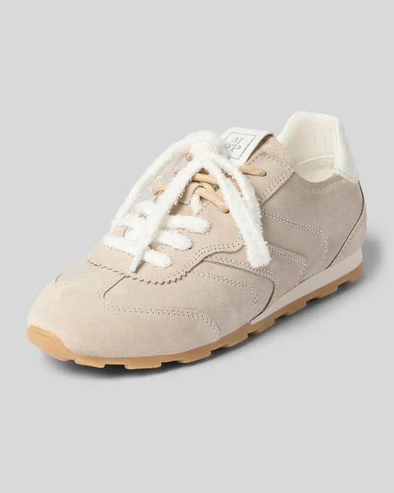 Marc O'Polo Sneaker aus echtem Rindsleder Beige