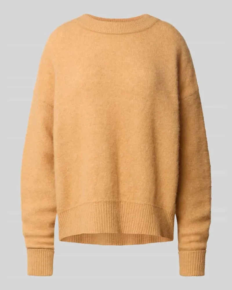 American Vintage Oversized Strickpullover mit gerippten Abschlüssen Modell 'VITOW Sand