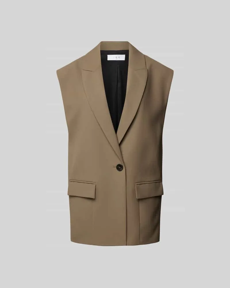 IRO Weste mit Woll-Anteil Khaki