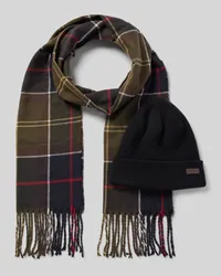 Barbour Set aus Beanie und Schal Modell 'SWINTON & GALINGA Gruen