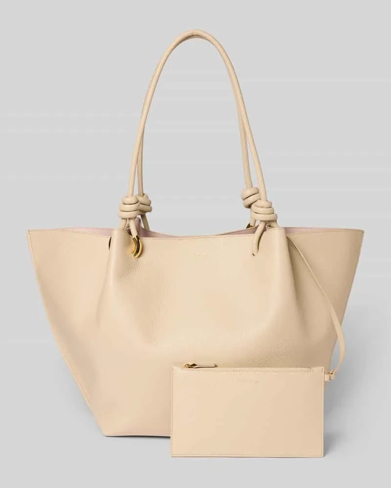 Coccinelle Shopper mit Label-Detail Modell 'FINN Sand