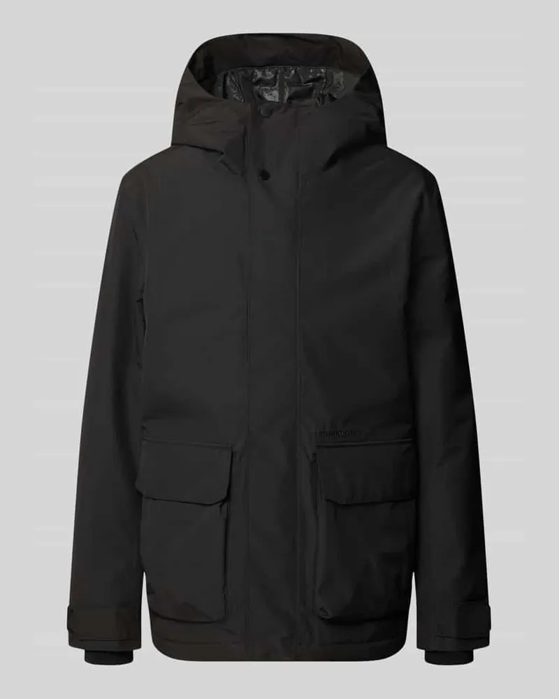 Didriksons 1913 Regular Fit Jacke mit aufgesetzten Taschen Modell 'Liam Black