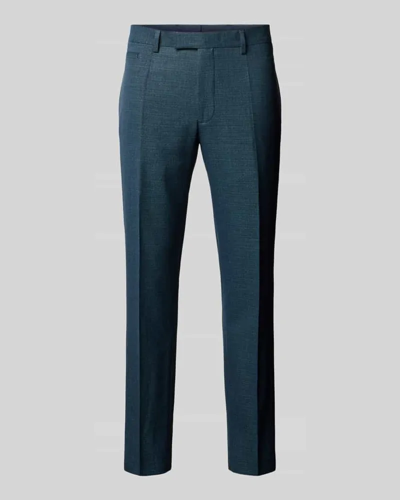 Strellson Slim Fit Anzughose mit Bügelfalten Modell 'Kynd3 Petrol