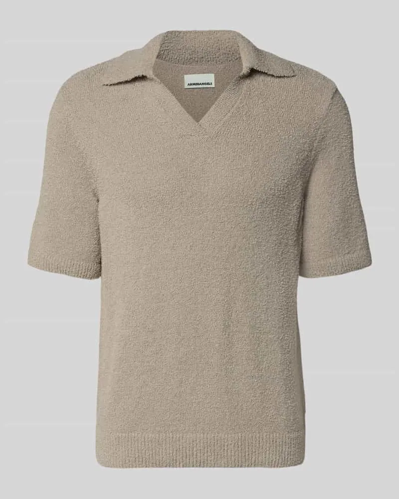 Armedangels Regular Fit Poloshirt aus Bio-Baumwoll-Mix Modell 'BOUCLE Sand