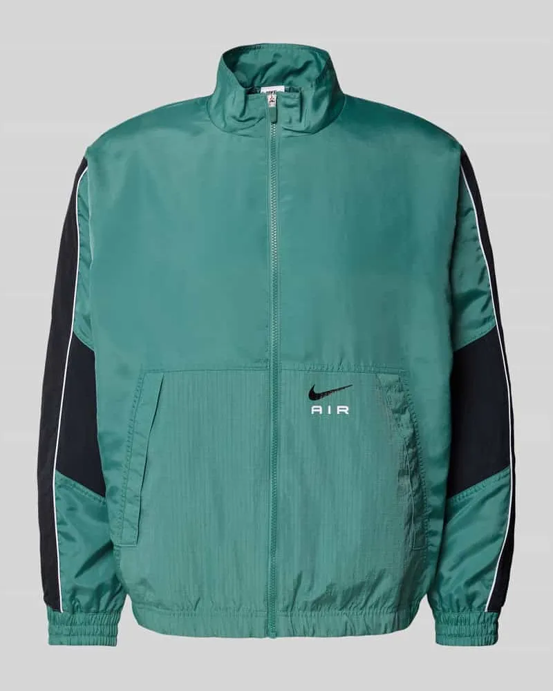 Nike Sweatjacke mit Label-Print Gruen