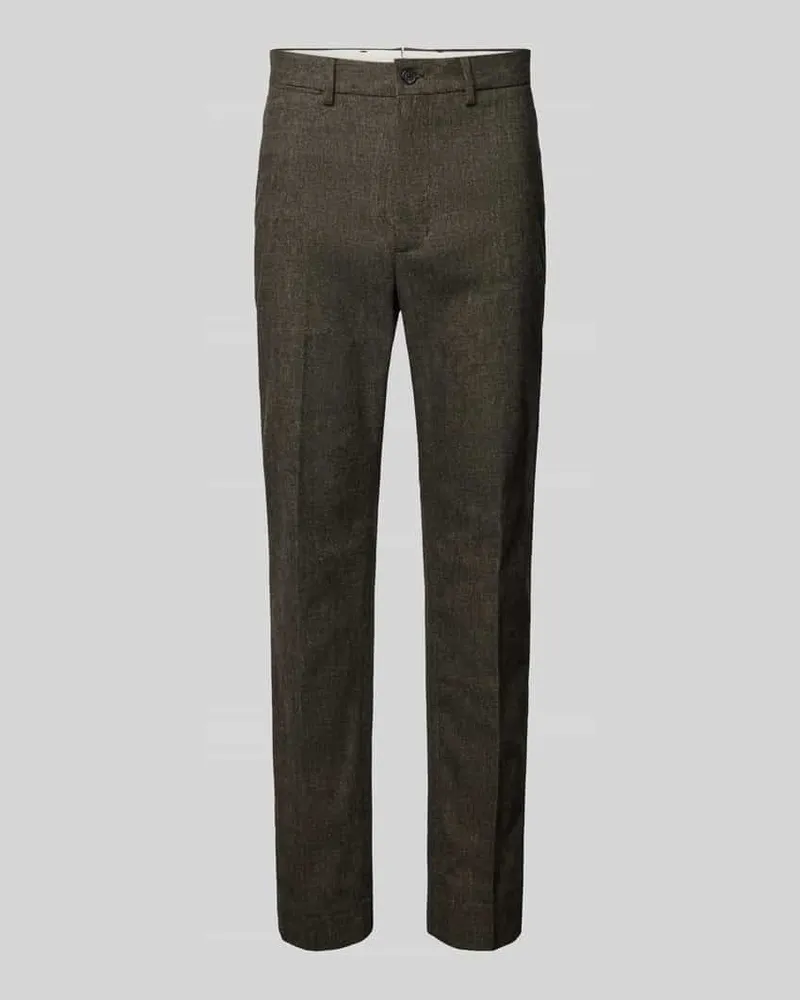 Tommy Hilfiger Stoffhose mit französischen Eingrifftaschen Dunkelbraun