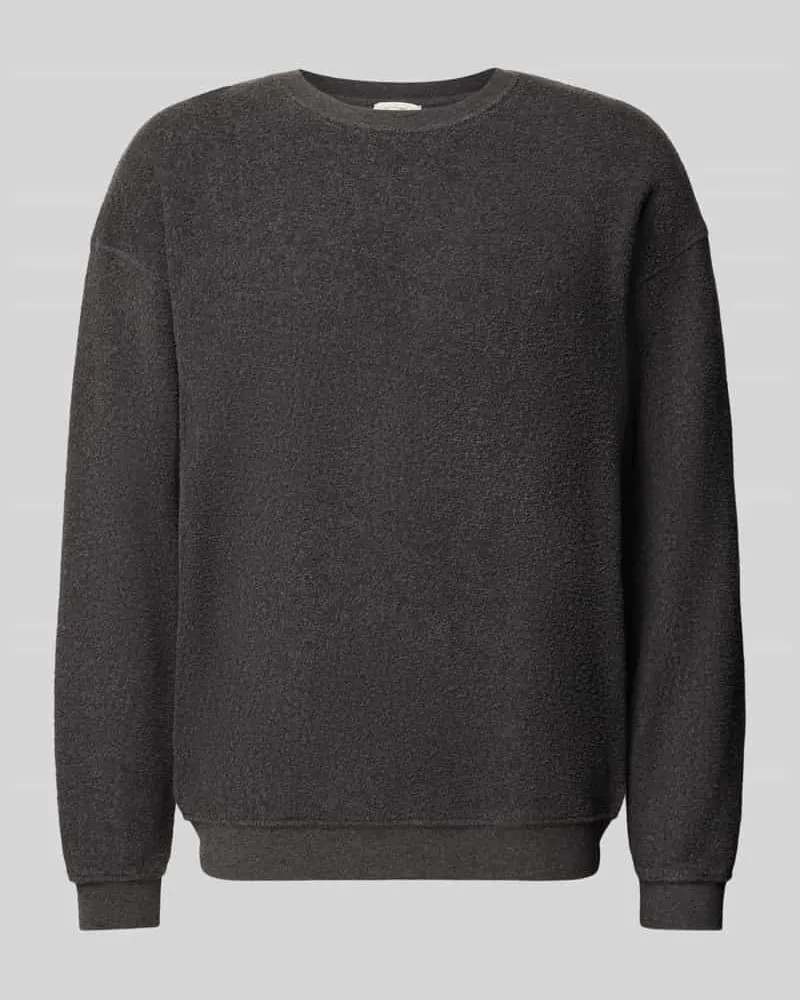 American Vintage Relaxed Fit Sweatshirt mit Rundhalsausschnitt Modell 'BOBYPARK Anthrazit