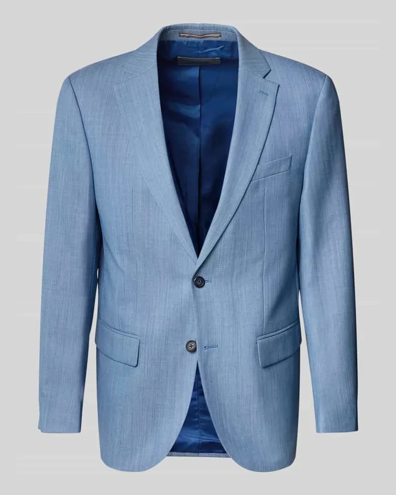 Pierre Cardin Slim Fit 2-Knopf-Sakko mit Pattentaschen Modell 'Grant Blau
