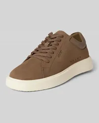 JOOP! Ledersneaker mit Label-Prägung Modell 'piola stampa largo Beige