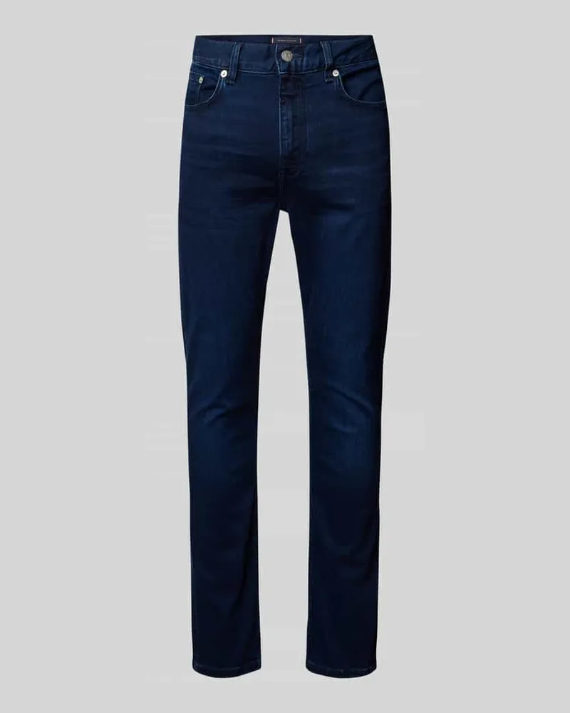 Tommy Hilfiger Slim Fit Jeans aus Baumwoll-Mix Modell 'BLEECKER Dunkelblau