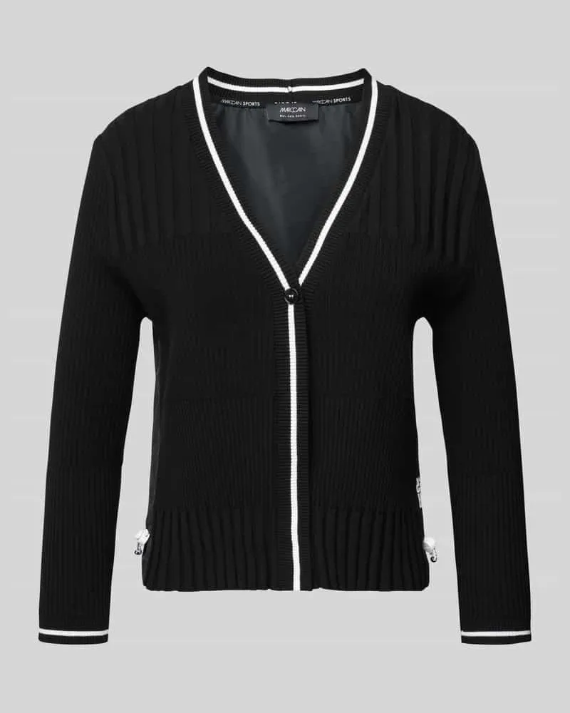 Marc Cain Strickjacke mit Knopfverschluss Black